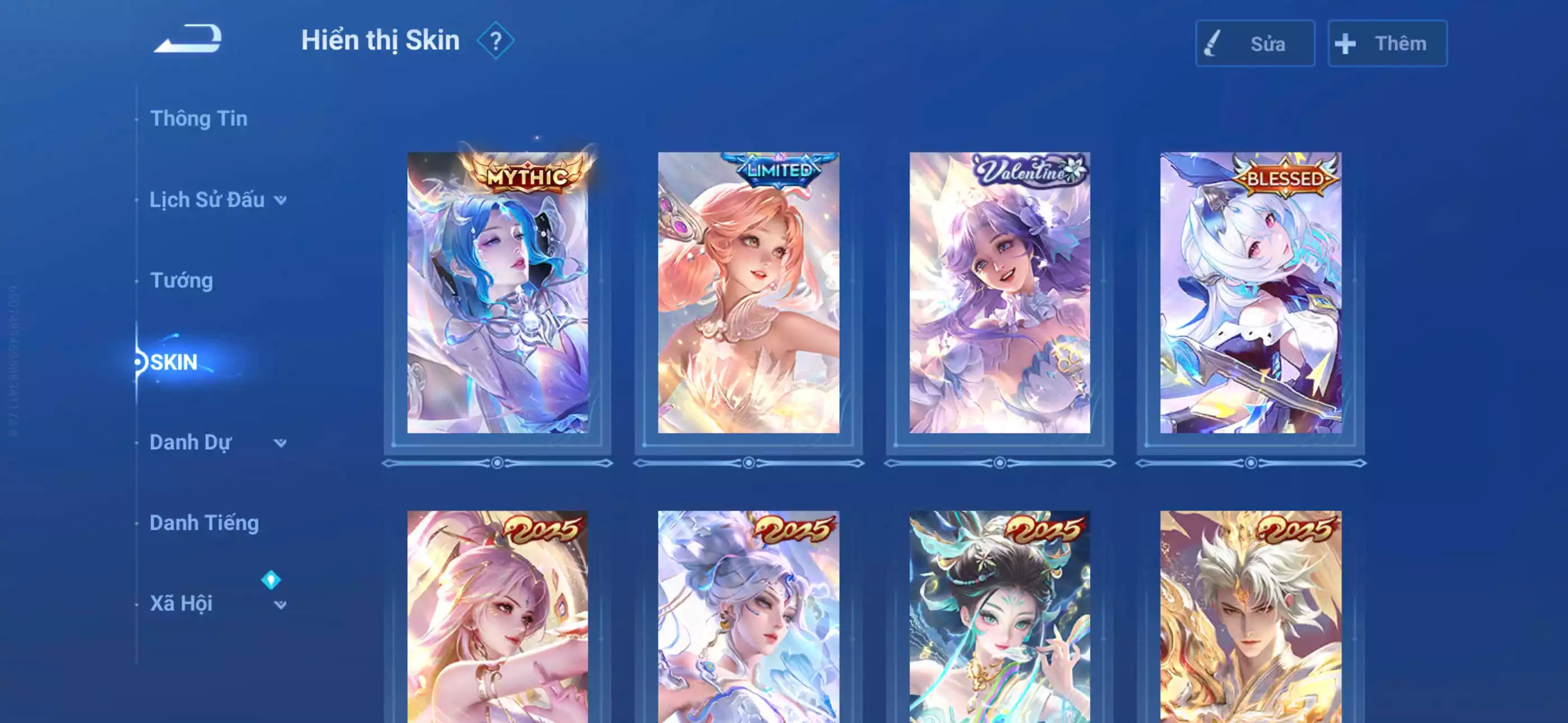 Ảnh Acc global login infinite giao mail 4 vô song 2 đá quý (1 đá chưa đổi) Nhiều skin limited siêu hiếm